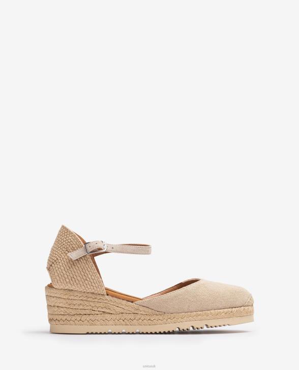 Women Unisa D'Orsay ankle strap espadrille in Ecolino Graceful0X8N757