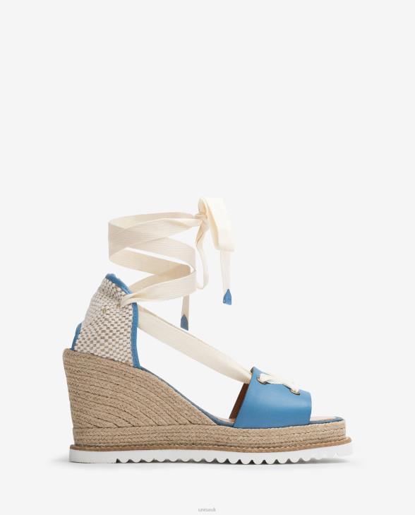 Women Unisa Espadrille knotted at the ankle Blue0X8N694