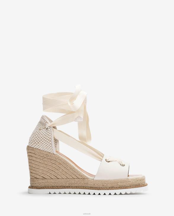 Women Unisa Espadrille knotted at the ankle White0X8N693