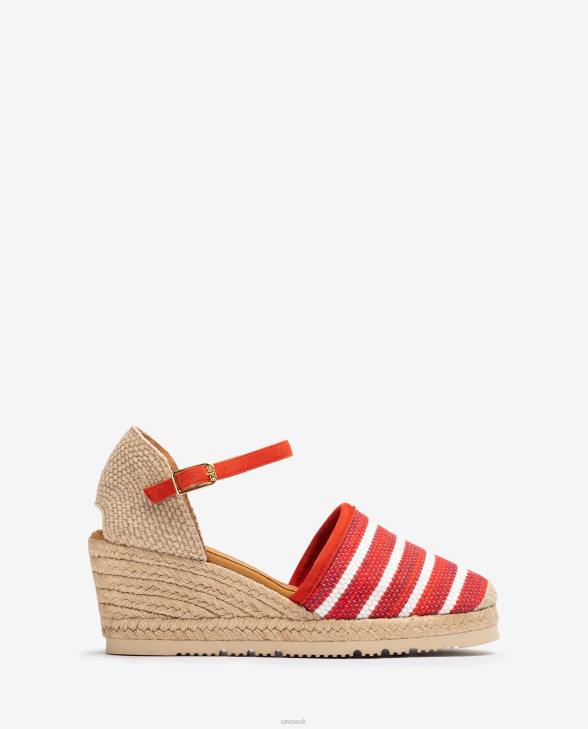 Women Unisa Espadrille made in jarapa fabric Red0X8N722