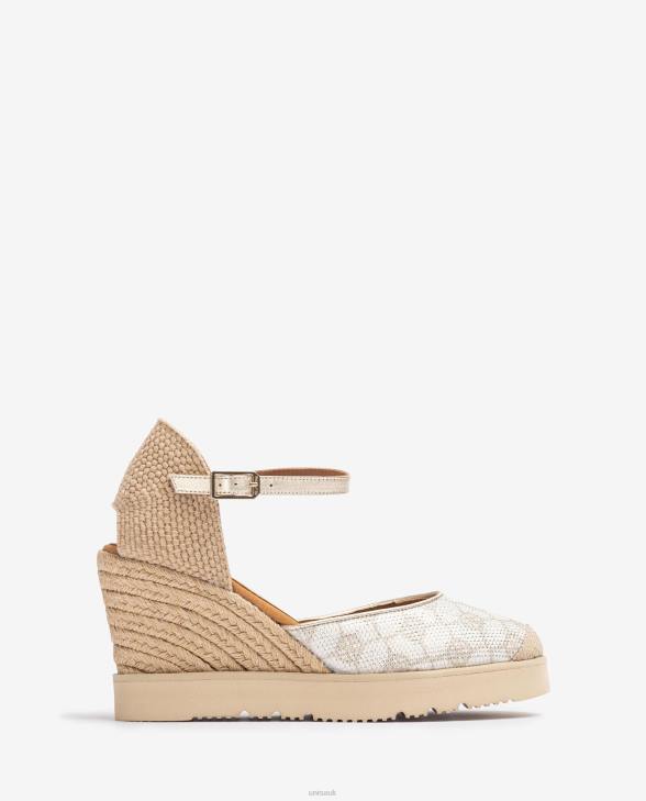 Women Unisa Espadrille with trim White0X8N742