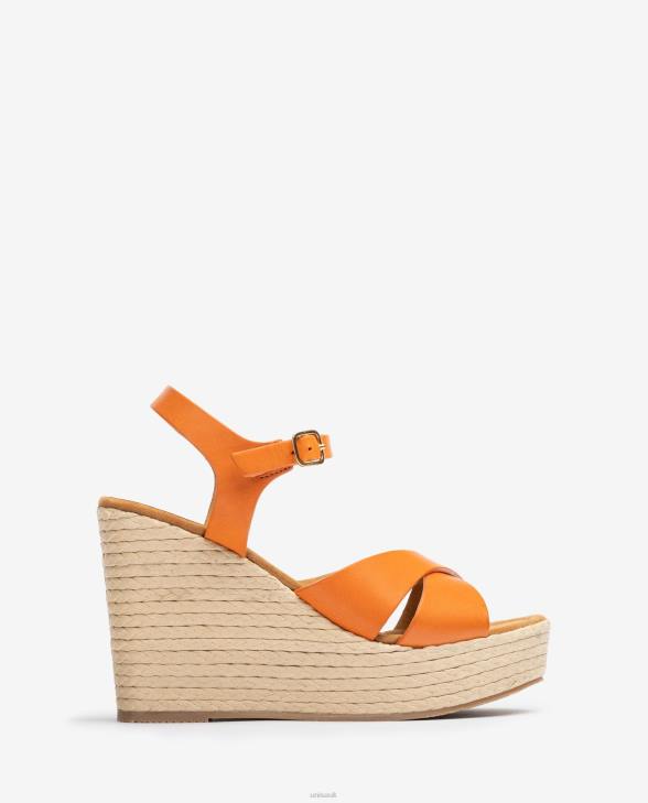 Women Unisa High wedge sandal Orange0X8N192