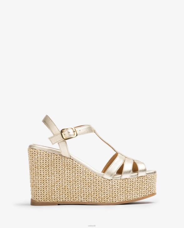 Women Unisa High wedge strappy sandal Fashion0X8N456