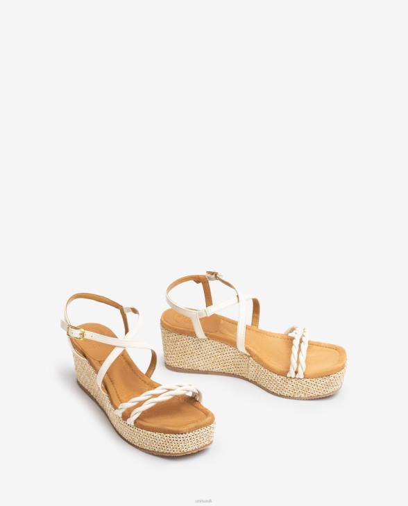 Women Unisa Sandal with a block heel and spiral straps Fashion0X8N159