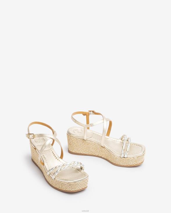 Women Unisa Sandal with a block heel and spiral straps Fashion0X8N160