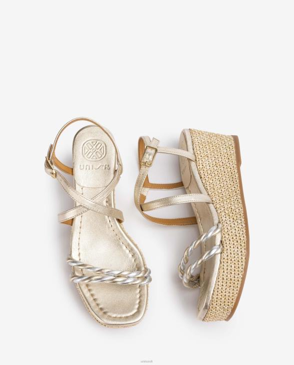 Women Unisa Sandal with a block heel and spiral straps Fashion0X8N160