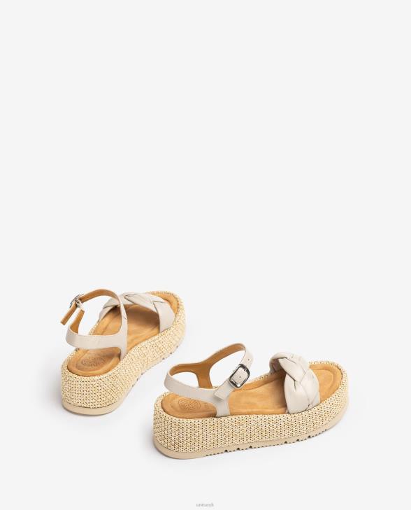 Women Unisa Sandal with a quilted braid on the front Fashion0X8N97