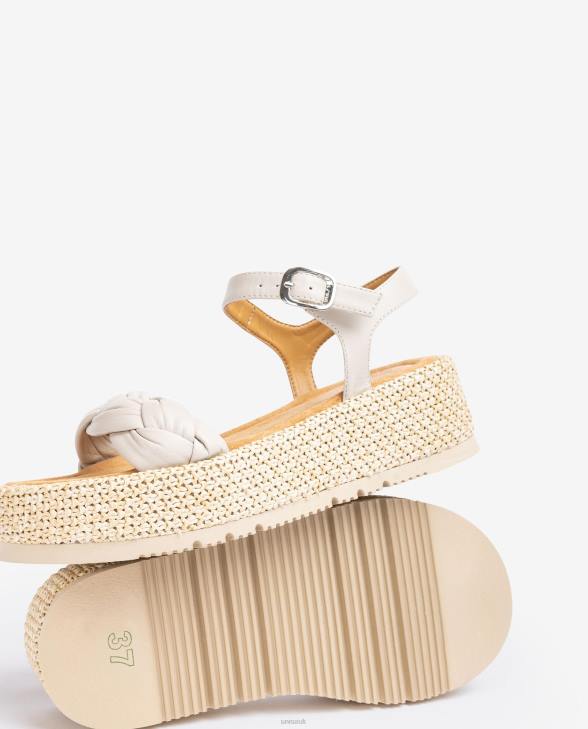 Women Unisa Sandal with a quilted braid on the front Fashion0X8N97