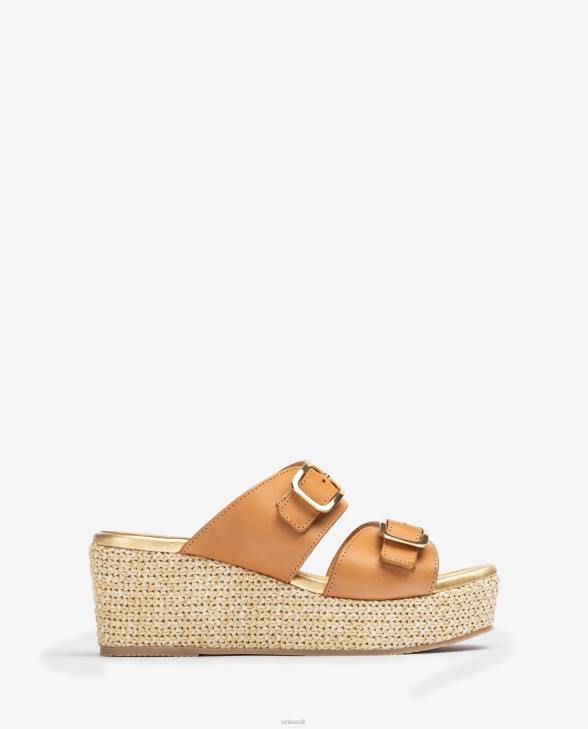 Women Unisa Strappy sandal with a buckle Brown0X8N148