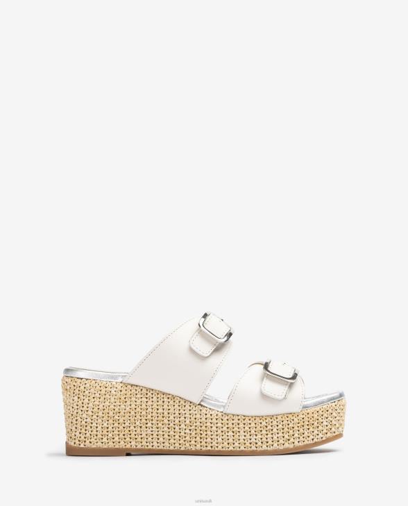 Women Unisa Strappy sandal with a buckle White0X8N149