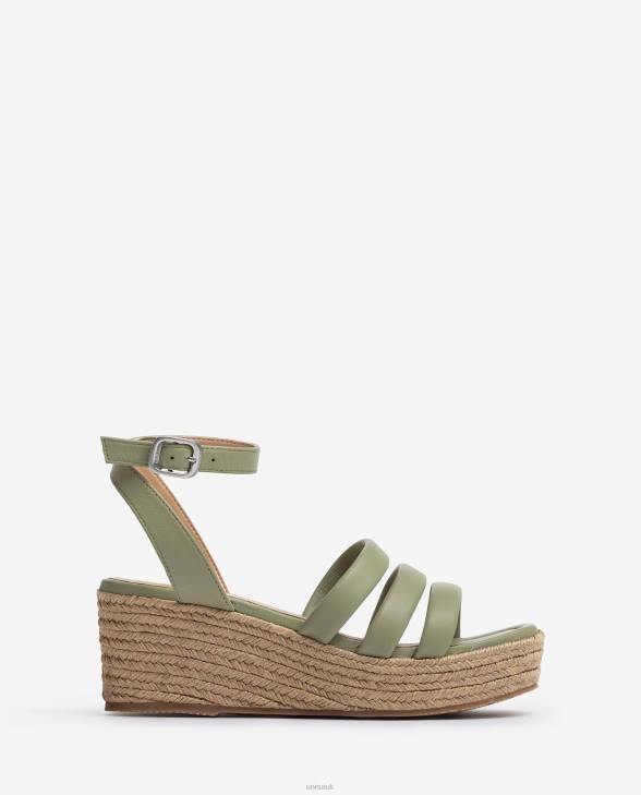 Women Unisa Strappy sandals with square toe Green0X8N369