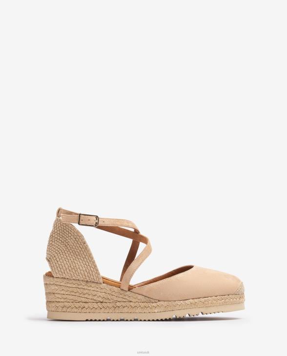 Women Unisa Suede espadrille Beige0X8N747