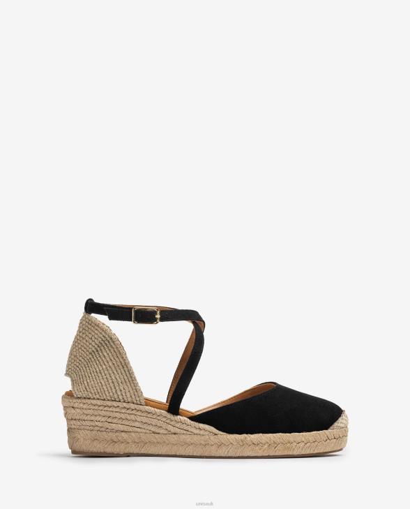Women Unisa Suede espadrille Black0X8N746