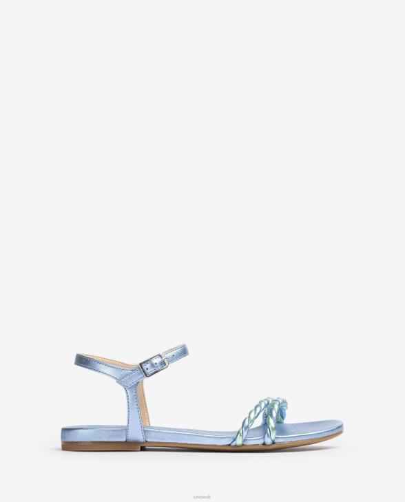 Women Unisa Sandal with spiral straps Blue0X8N41