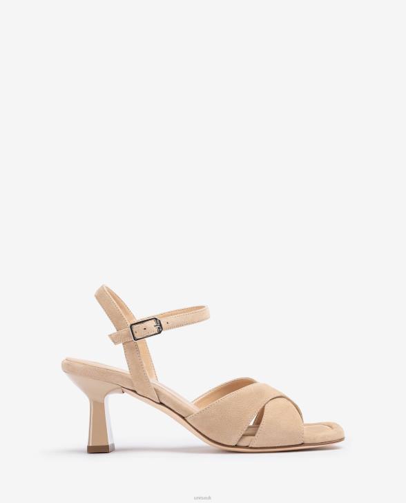 Women Unisa Cross-over strap sandal Beige0X8N313