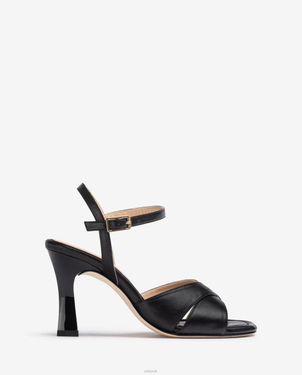Women Unisa Cross strap sandal Black0X8N270