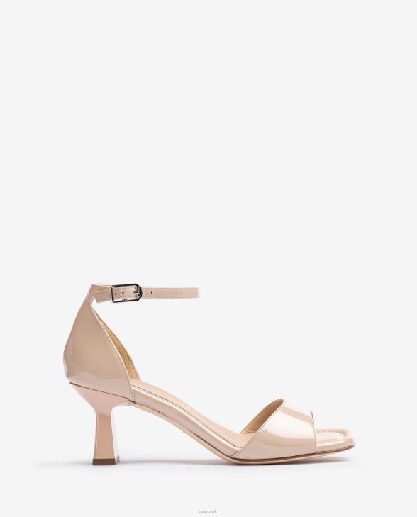 Women Unisa Geometric heel patent leather sandal Fashion0X8N345