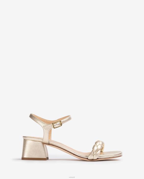 Women Unisa Sandal with a braided strap Gold0X8N143
