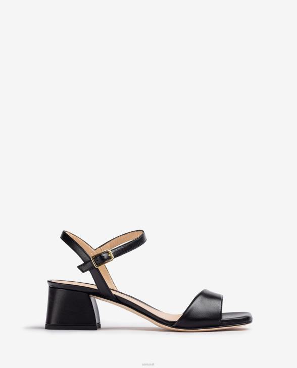 Women Unisa Sandal with a wide heel Black0X8N158