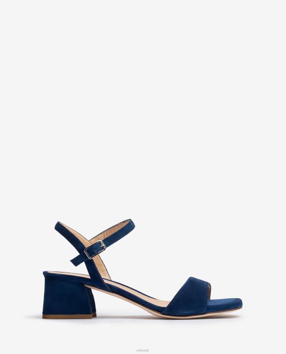 Women Unisa Sandal with a wide heel Blue0X8N156