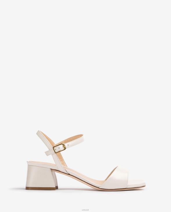 Women Unisa Sandal with a wide heel White0X8N40
