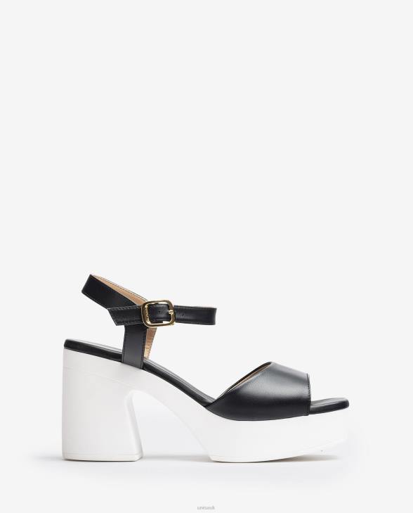 Women Unisa Sandal with block heel Black0X8N87