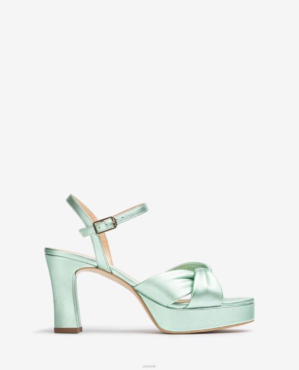 Women Unisa Sandal with wide crossover straps Blue0X8N18