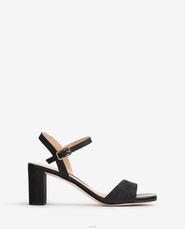 Women Unisa Square toe sandals Black0X8N392