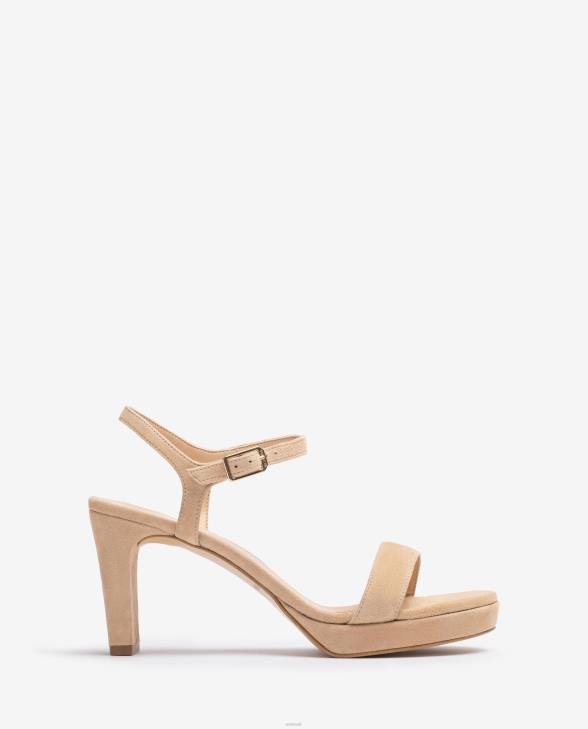 Women Unisa Suede sandal Beige0X8N277