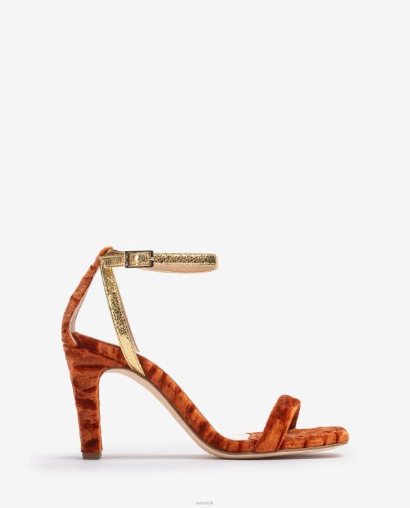 Women Unisa Velvet sandal Orange0X8N1317