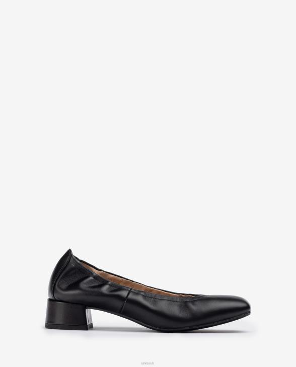 Women Unisa Shoe with puckered trim Black0X8N1297