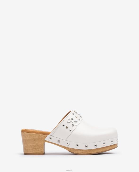 Women Unisa Mule with studs White0X8N822