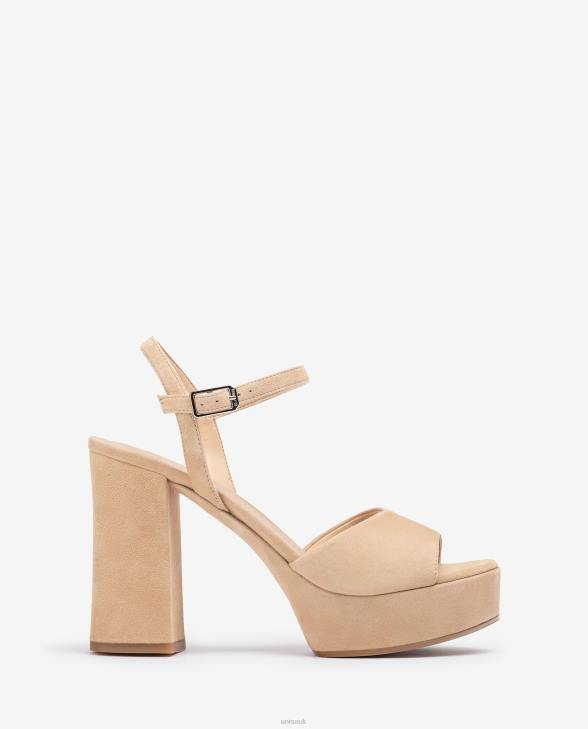 Women Unisa High heel and platform sandal Beige0X8N363