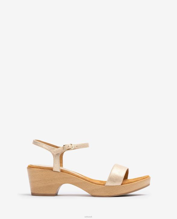 Women Unisa Metal effectSuede block sandal Graceful0X8N439