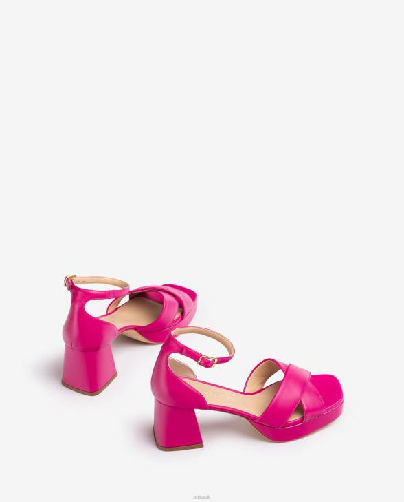 Women Unisa Sandal with a heel and platform Pink0X8N81