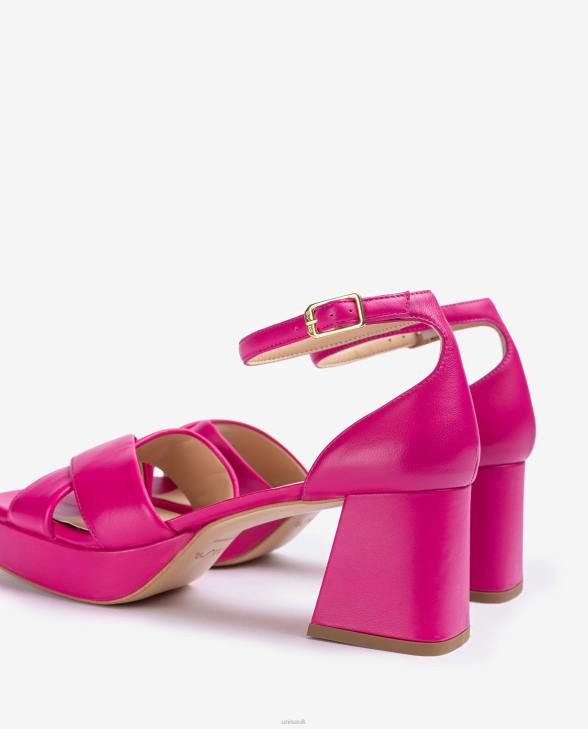 Women Unisa Sandal with a heel and platform Pink0X8N81