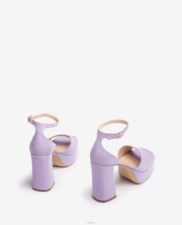 Women Unisa Square toe sandal with a platform Lila0X8N55