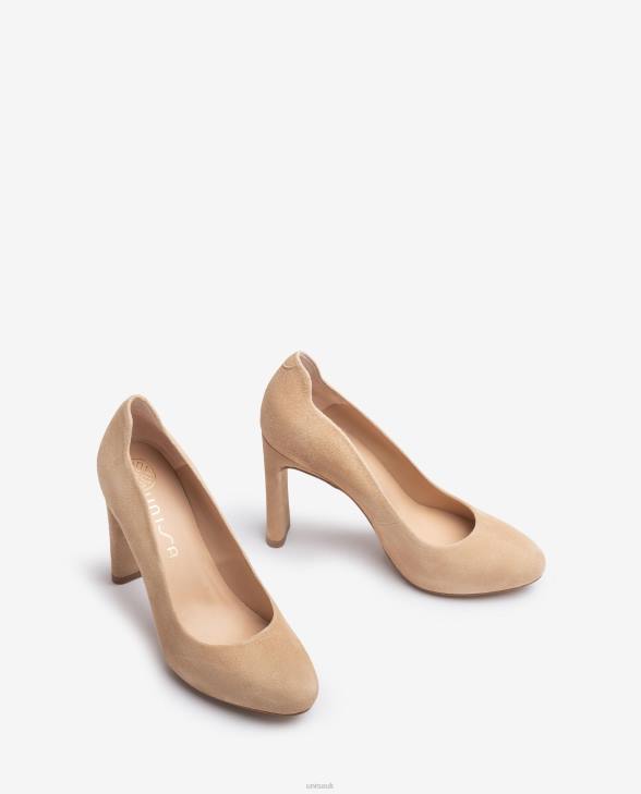 Women Unisa High heel shoe with an inner platform Beige0X8N549