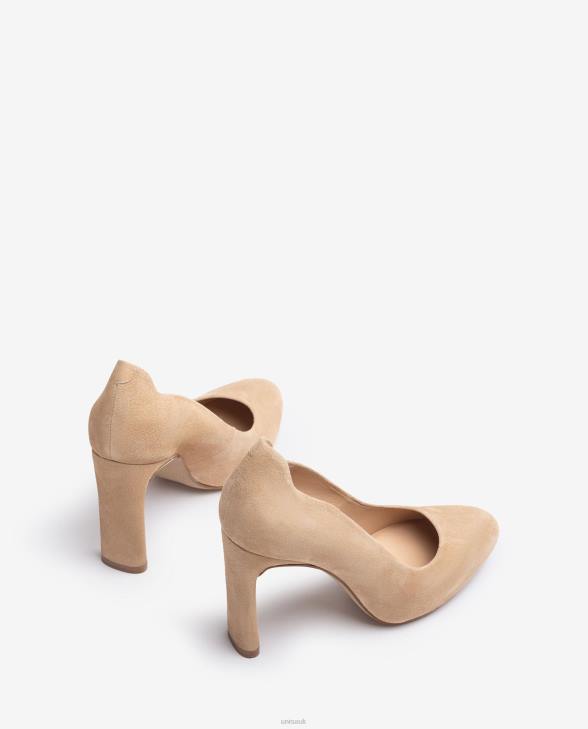 Women Unisa High heel shoe with an inner platform Beige0X8N549
