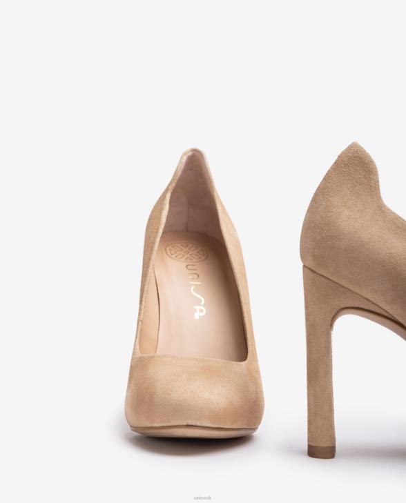 Women Unisa High heel shoe with an inner platform Beige0X8N549