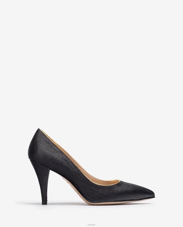 Women Unisa Pump made in raffia Black0X8N1323