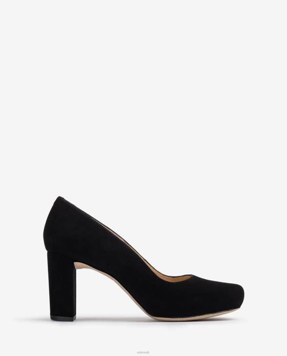 Women Unisa Square toe pumps with platform Black0X8N595