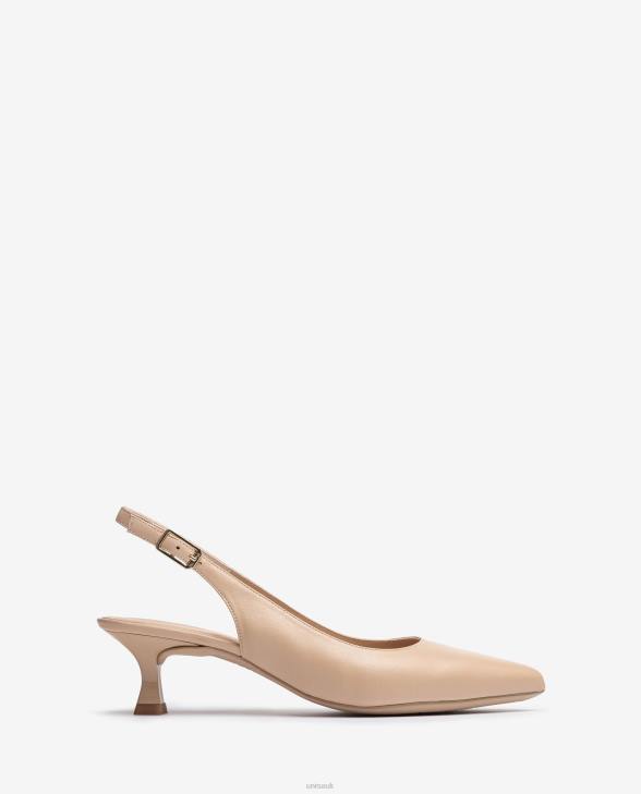 Women Unisa Leather sling back Beige0X8N515