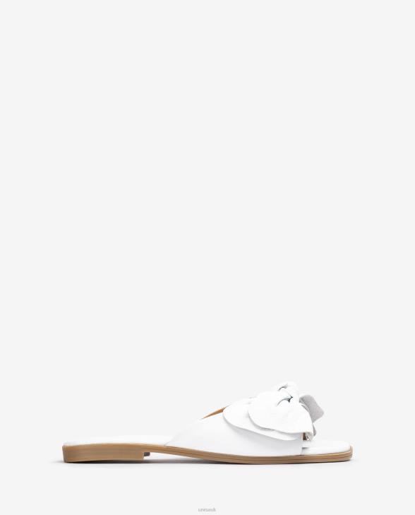 Women Unisa Flat sandal with a bow White0X8N109