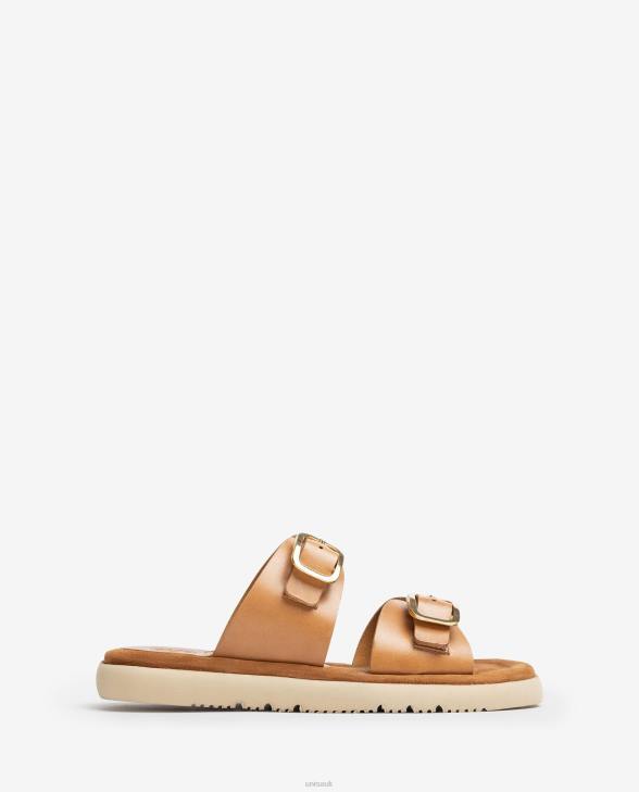 Women Unisa Flat sandal with a double buckle Graceful0X8N99