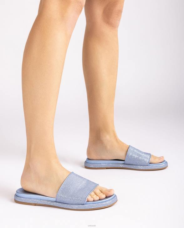 Women Unisa Flat sandal with a wide vamp Blue0X8N30