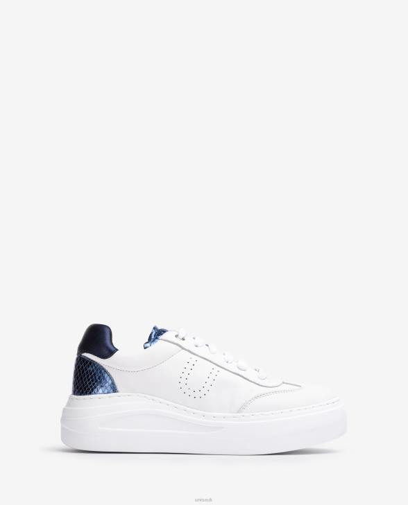 Women Unisa Leather sneaker with a maxi-sole White0X8N663