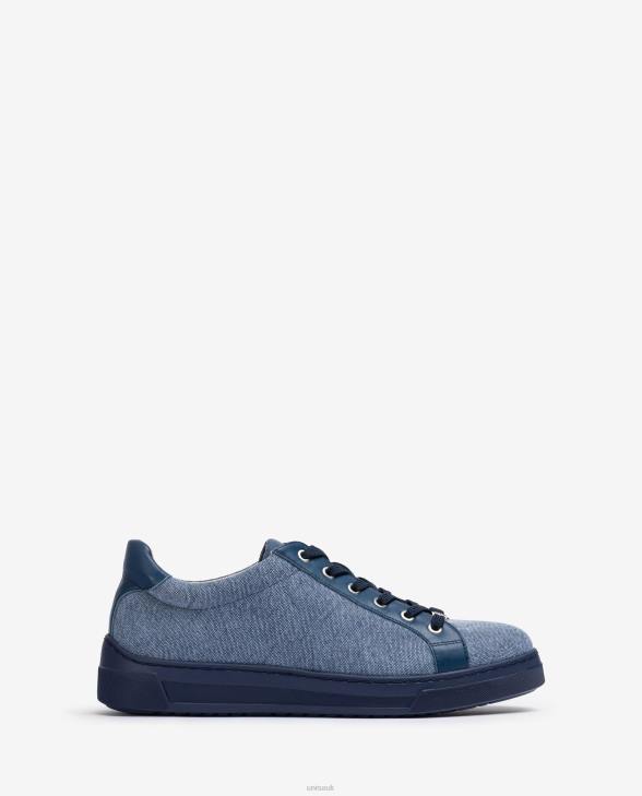 Women Unisa Sneaker made in recycled fabric Blue0X8N681
