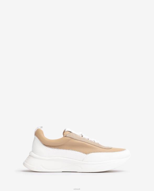 Women Unisa Sneaker with contrasting materials White0X8N669