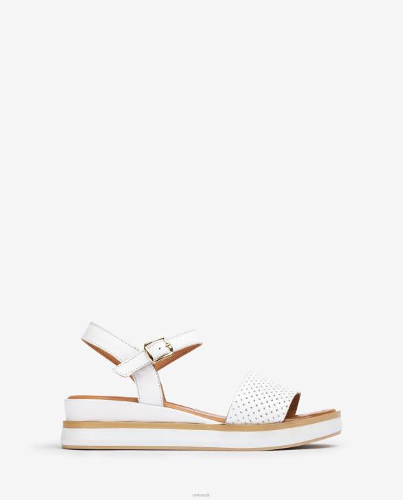 Women Unisa Sandal with a sporty wedge White0X8N140